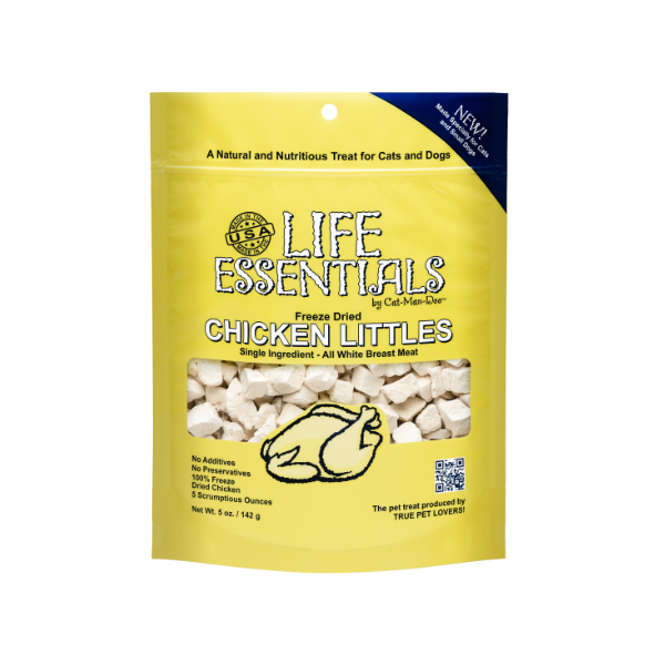 Life Essentials Freeze Dried Chicken Littles 5 oz | Cat-Man-Doo