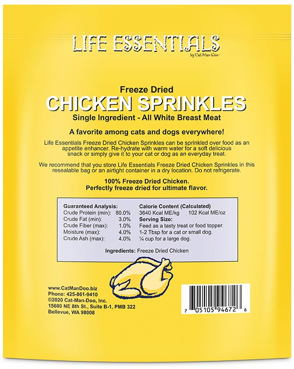 Freeze Dried Chicken Sprinkles 5 oz