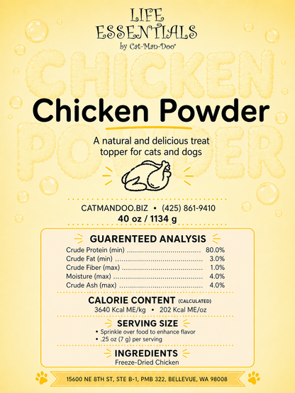 Freeze Dried Chicken Powder 40 oz